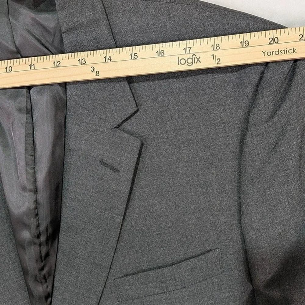 Jos A Bank Blazer Mens 48L Gray Dark Academia Corporate Core Old Money‎ Classic